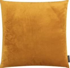 Kissen Magma 50×50 cm Samt Uni senf