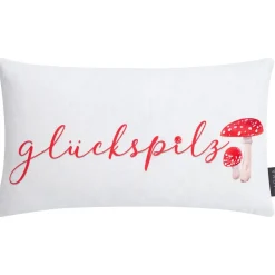 Kissen Magma GLÜCK Glückspilz 30 x 50 cm