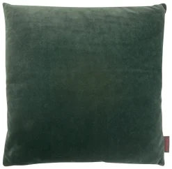 Kissen Magma VELVET khaki mit Federfüllung 40×40 cm
