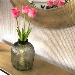 Künstliche Papageientulpe wie echt 3er Bund Höhe 44 cm