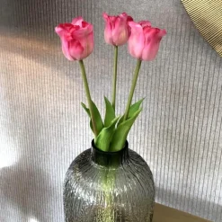 Künstliche Papageientulpe wie echt 3er Bund Höhe 44 cm