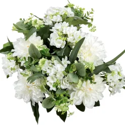 Künstlicher Blumenstrauß Hortensien weiß Höhe 52 cm