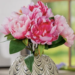 Künstlicher Blumenstrauß Pfingstrose Höhe 32 cm