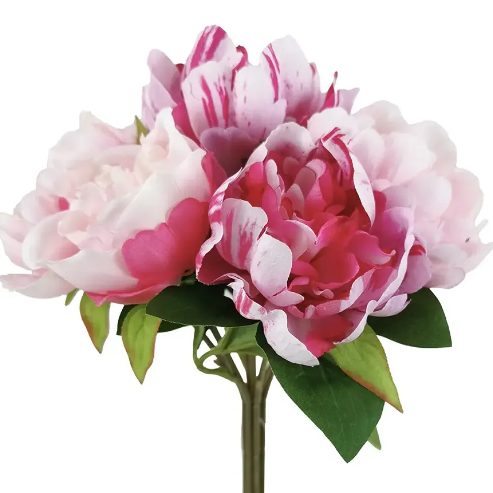 Künstlicher Blumenstrauß Pfingstrose Höhe 32 cm