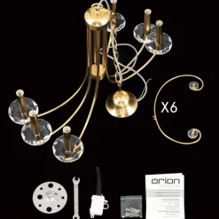 Kronleuchter gold matt ALEXIS