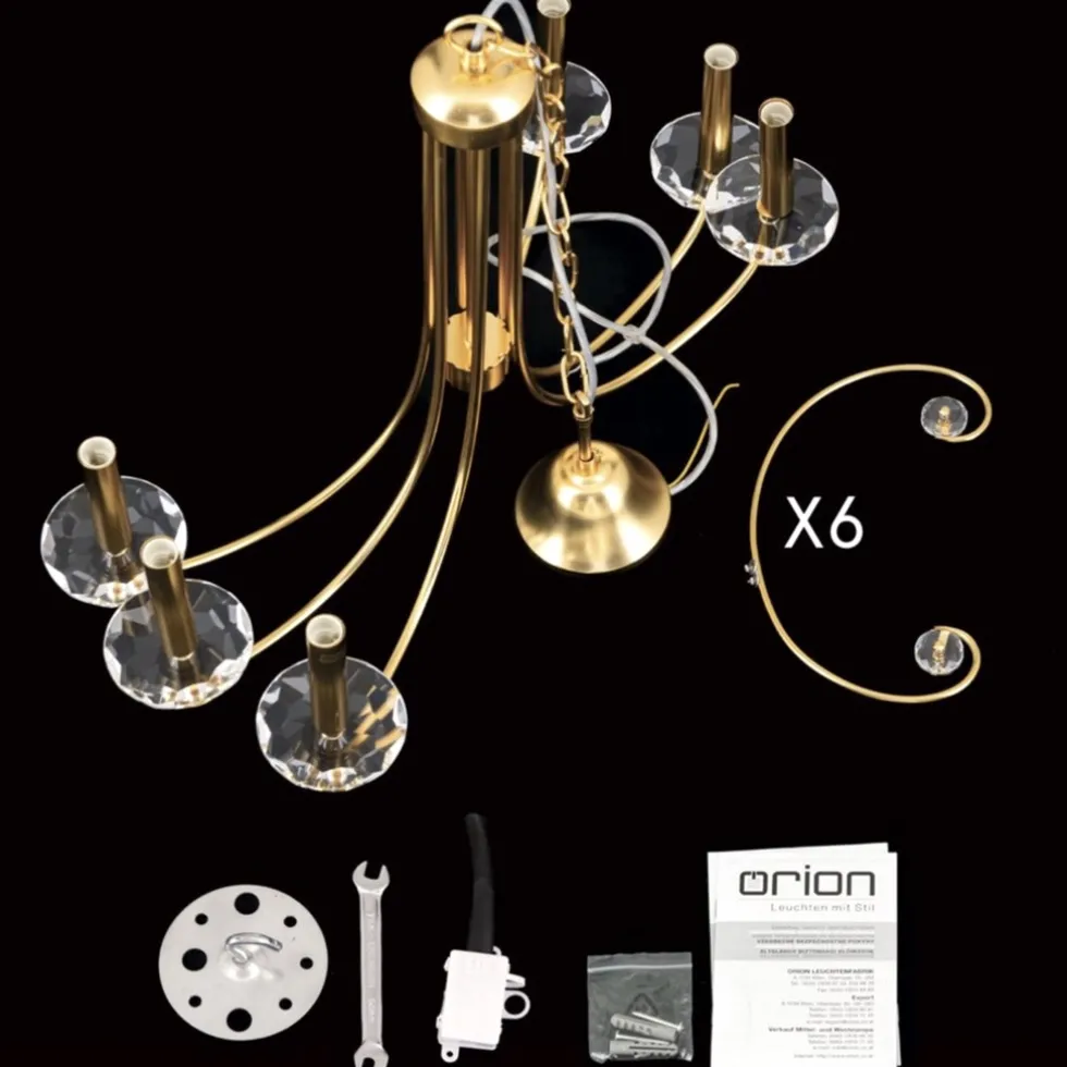 Kronleuchter gold matt ALEXIS