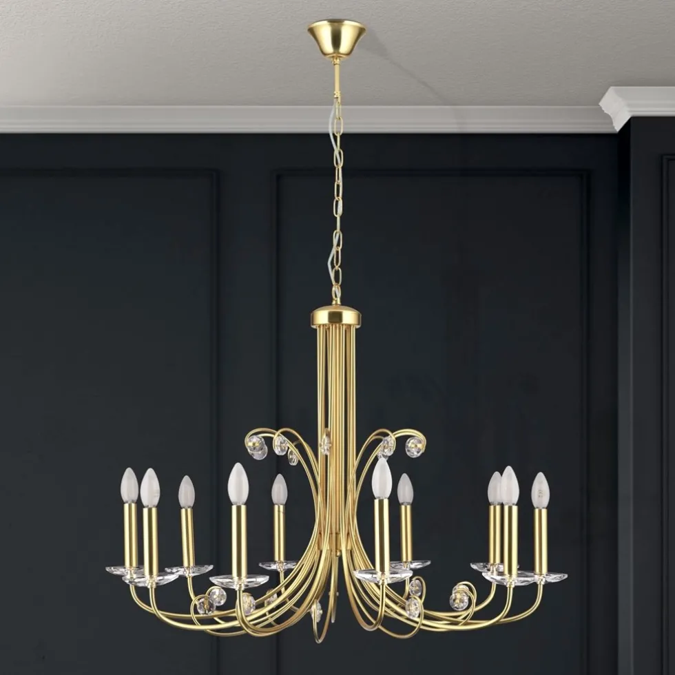 Kronleuchter gold matt ALEXIS