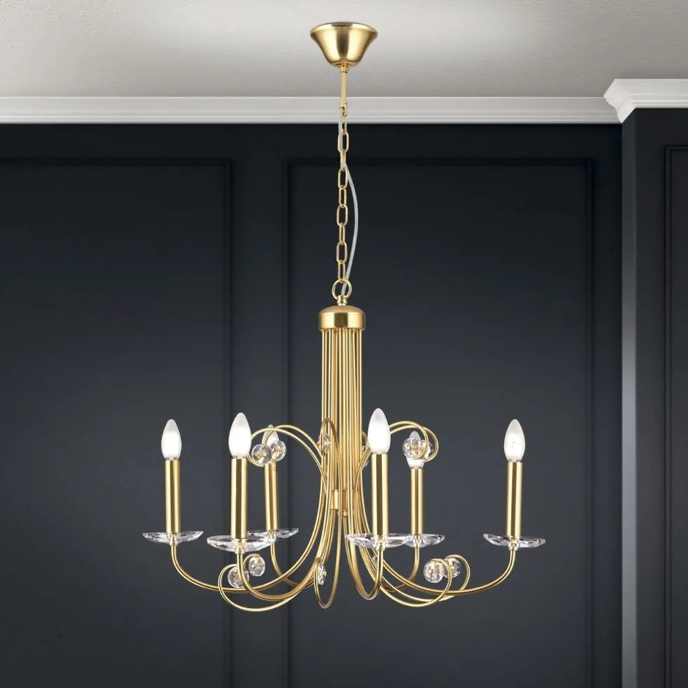 Kronleuchter gold matt ALEXIS