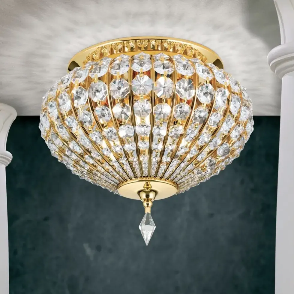 Kronleuchter modern OPHELIA gold