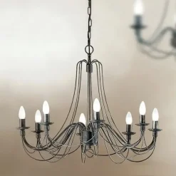 Kronleuchter schwarz Venezia antik