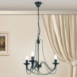 Kronleuchter schwarz Venezia antik