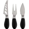 Käsemesser Set ASA Edelstahl 3 teilig schwarz Edelstahl