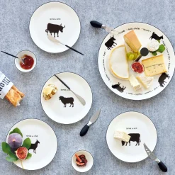Käsemesser Set ASA Edelstahl 3 teilig schwarz Edelstahl
