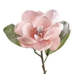 Kunstblume Dekozweig Magnolie Seide rosa Höhe 75 cm beeist