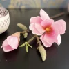 Kunstblume Dekozweig Magnolie Seide rosa Höhe 39 cm