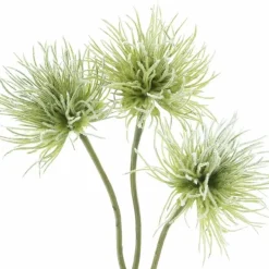 Kunstblume Distelzweig beschneit grün Höhe 41 cm