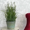 Kunstblume hochwertig Lavendel im Zinktopf Höhe 46 cm