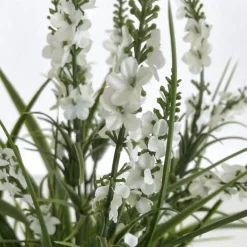 Kunstblume hochwertig Lavendel im Zinktopf Höhe 46 cm