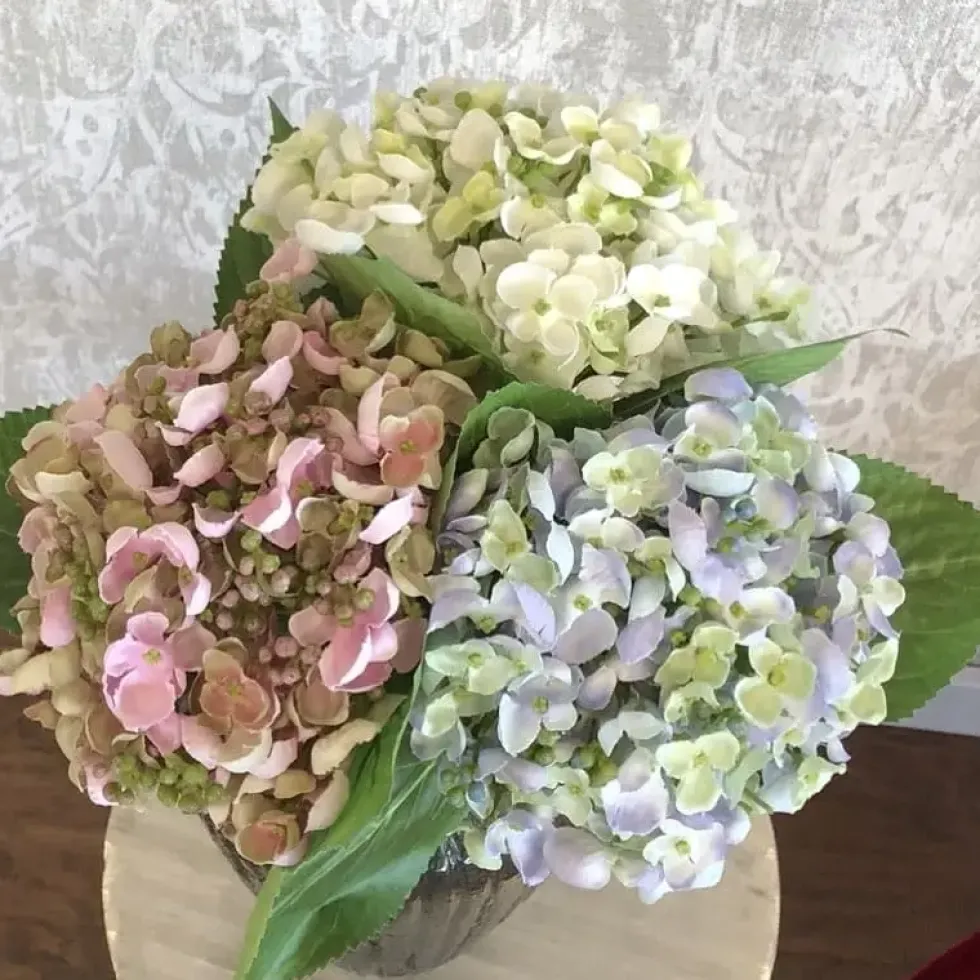 Kunstblume Künstliche Hortensie 45 cm
