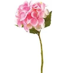 Kunstblume Künstliche HORTENSIE rosa wie echt H 33 cm