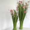 Kunstblume Kunstgras groß Grasblütenbusch pink