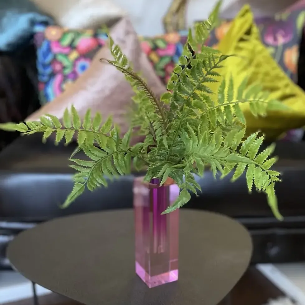 Kunstblume Kunstpflanze Deko Farnwedel Höhe 40 cm