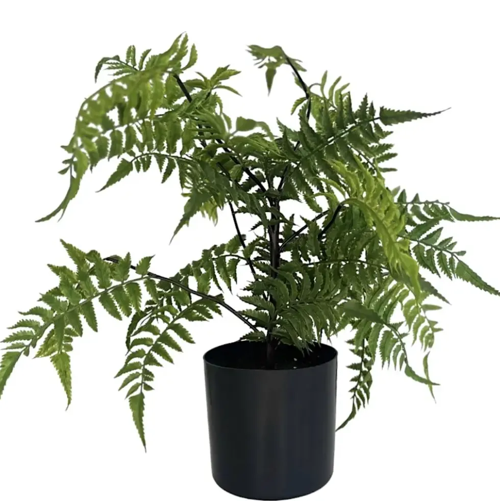 Kunstblume Kunstpflanze Farn im Topf Höhe 66 cm