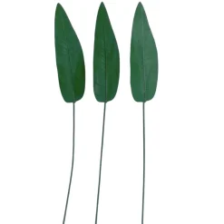 Kunstblume Kunstpflanze Strelizien Blatt Höhe 75 cm 3er Set