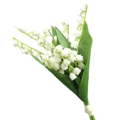 Kunstblumen Maiglöckchen Bund weiß Höhe 34 cm