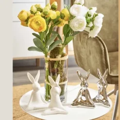Kunstblumen Seidenblumen Strauß Ranunkel Höhe 44 cm gelb