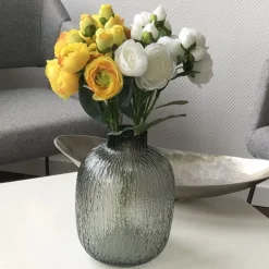 Kunstblumen Seidenblumen Strauß Ranunkel Höhe 44 cm gelb