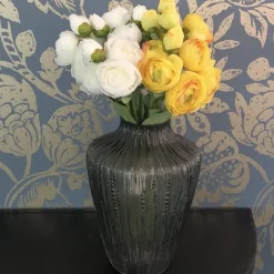 Kunstblumen Seidenblumen Strauß Ranunkel Höhe 44 cm gelb
