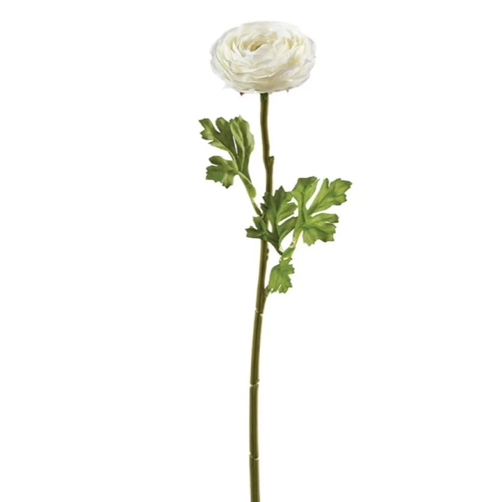 Kunstblumen Seidenblumen Strauß Ranunkel Höhe 48 cm weiß