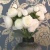 Kunstblumen Seidenblumen Strauß Ranunkel Höhe 44 cm weiß