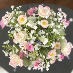 Kunstblume Sommerstrauß Höhe 20 cm Blumenstrauß Deko