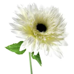 Kunstblume wie echt Gerbera weiß Höhe 105 cm
