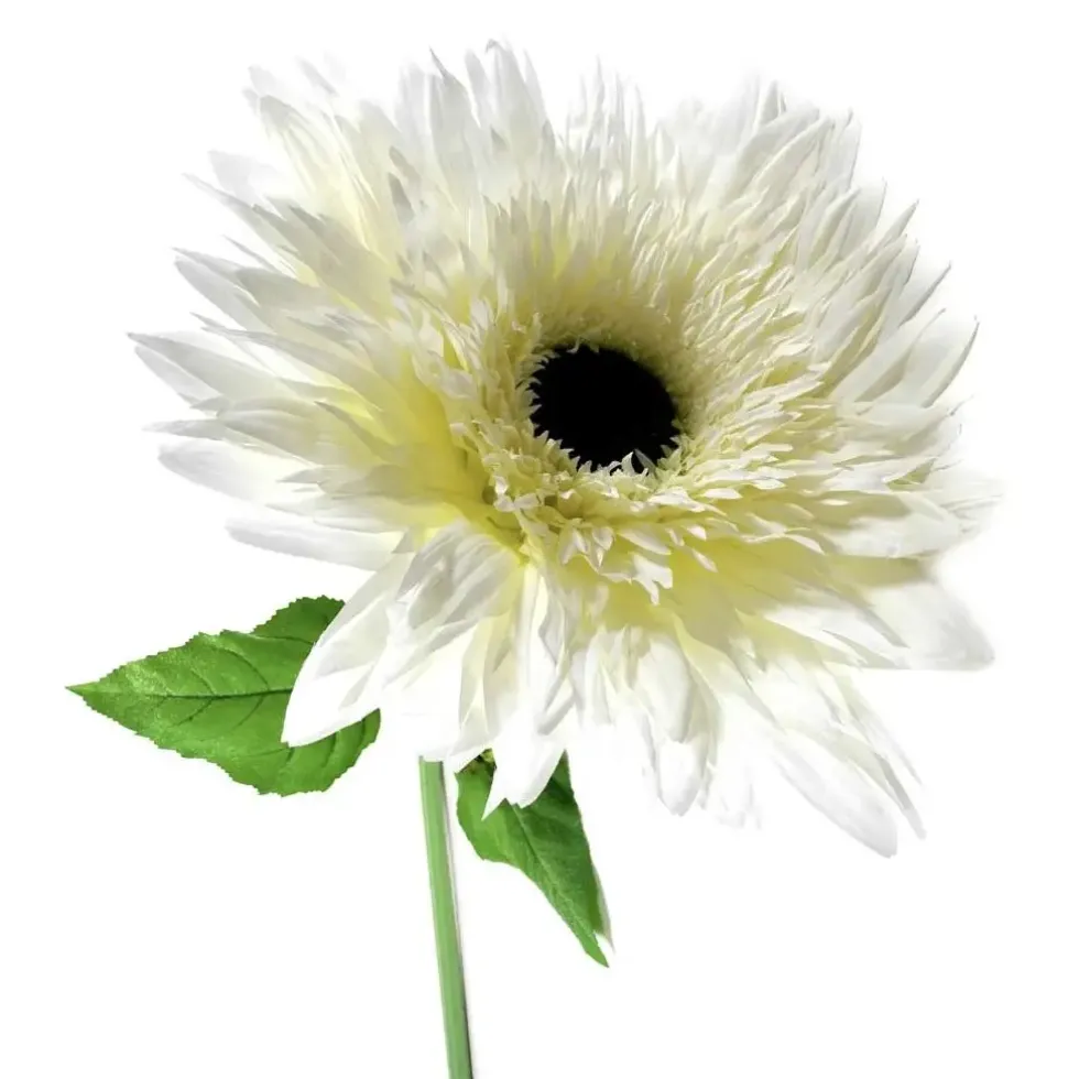 Kunstblume wie echt Gerbera weiß Höhe 105 cm
