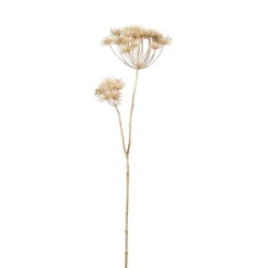 Kunstpflanze Dekozweig künstlicher Dillzweig creme 96 cm