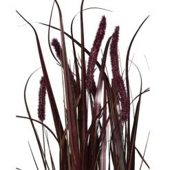 Kunstpflanze Gras im Topf bordeaux rot Höhe 90 cm