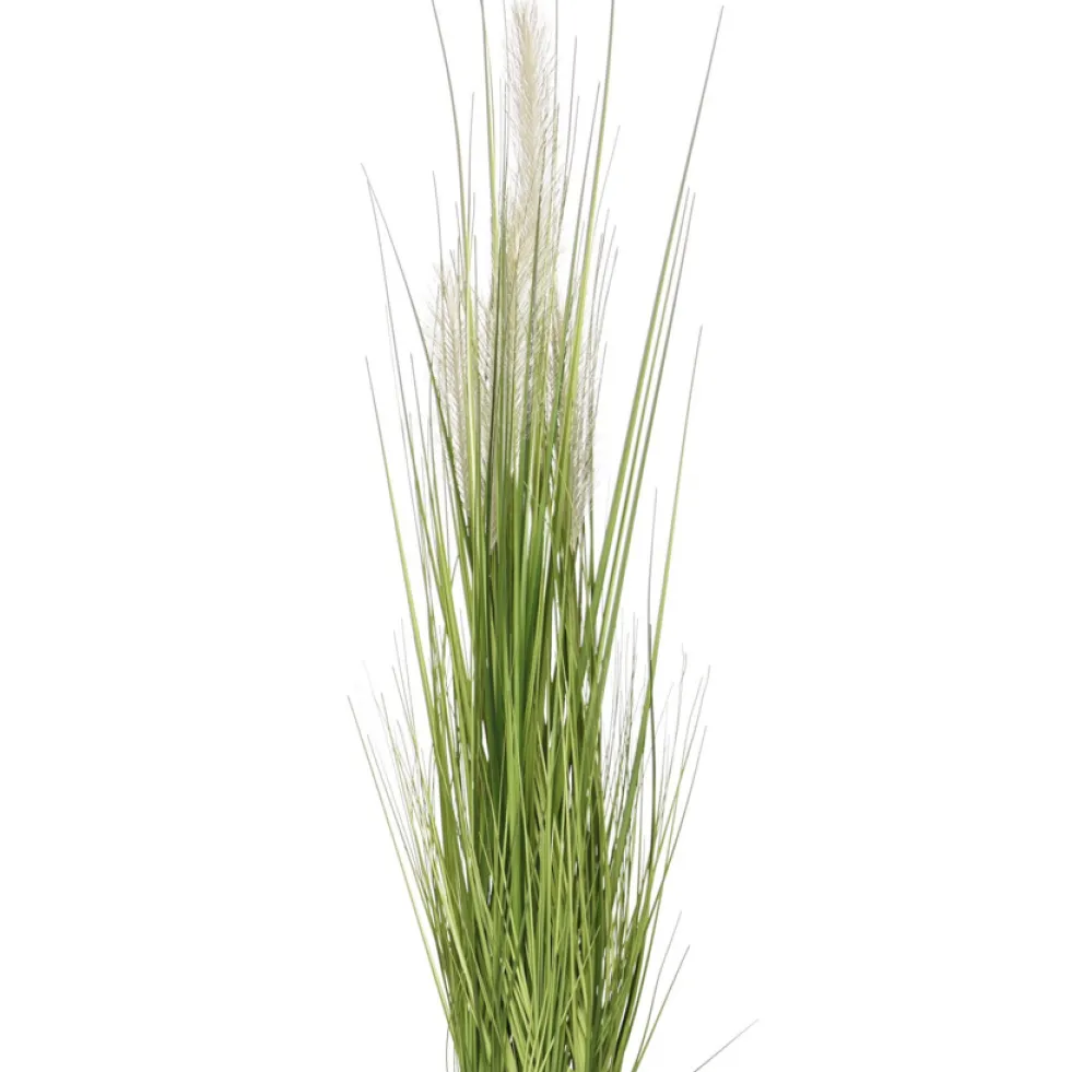 Kunstpflanze groß Pampasgras im Topf Deko Höhe 117 cm