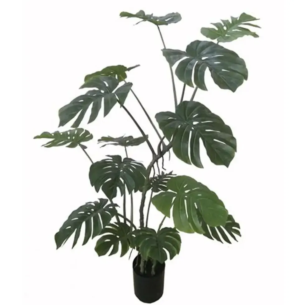 Kunstpflanze groß wie echt Philopflanze Monstera im Topf Höhe 155 cm