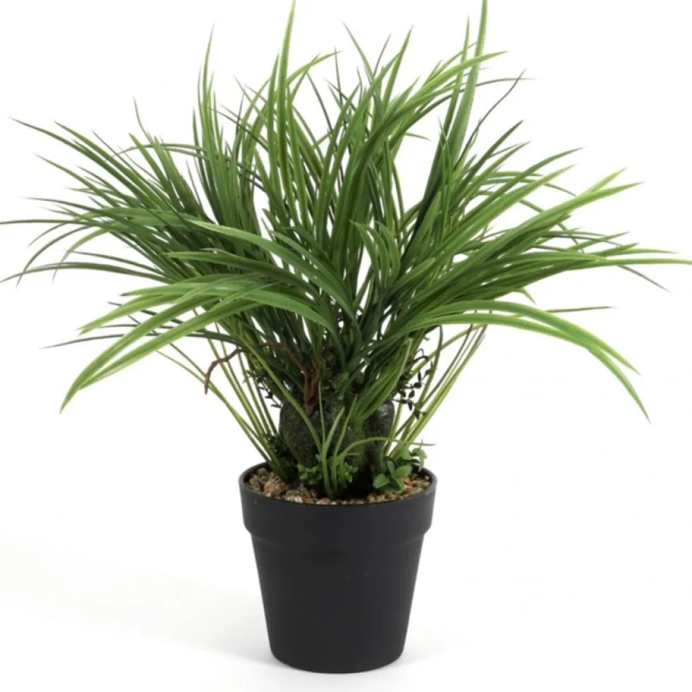 Kunstpflanze im Topf Deko Acorus calamus Höhe 45 cm