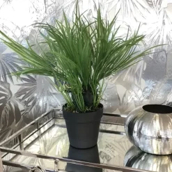 Kunstpflanze im Topf Deko Acorus calamus Höhe 45 cm