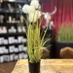 Kunstpflanze Pusteblume Deko im Topf