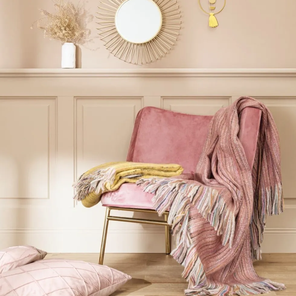 Kuscheldecke Magma AYANA altrose 130×190 cm