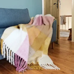 Kuscheldecke MOHAIR Werner Voß kariert 130×170 cm