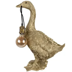 Lampe Gans gold Martin Höhe 60 cm
