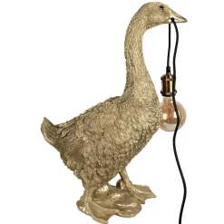 Lampe Gans gold Martin Höhe 60 cm