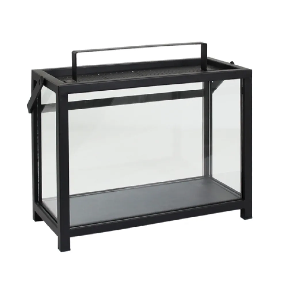 Laterne schwarz Hova Kaheku Höhe 39 cm