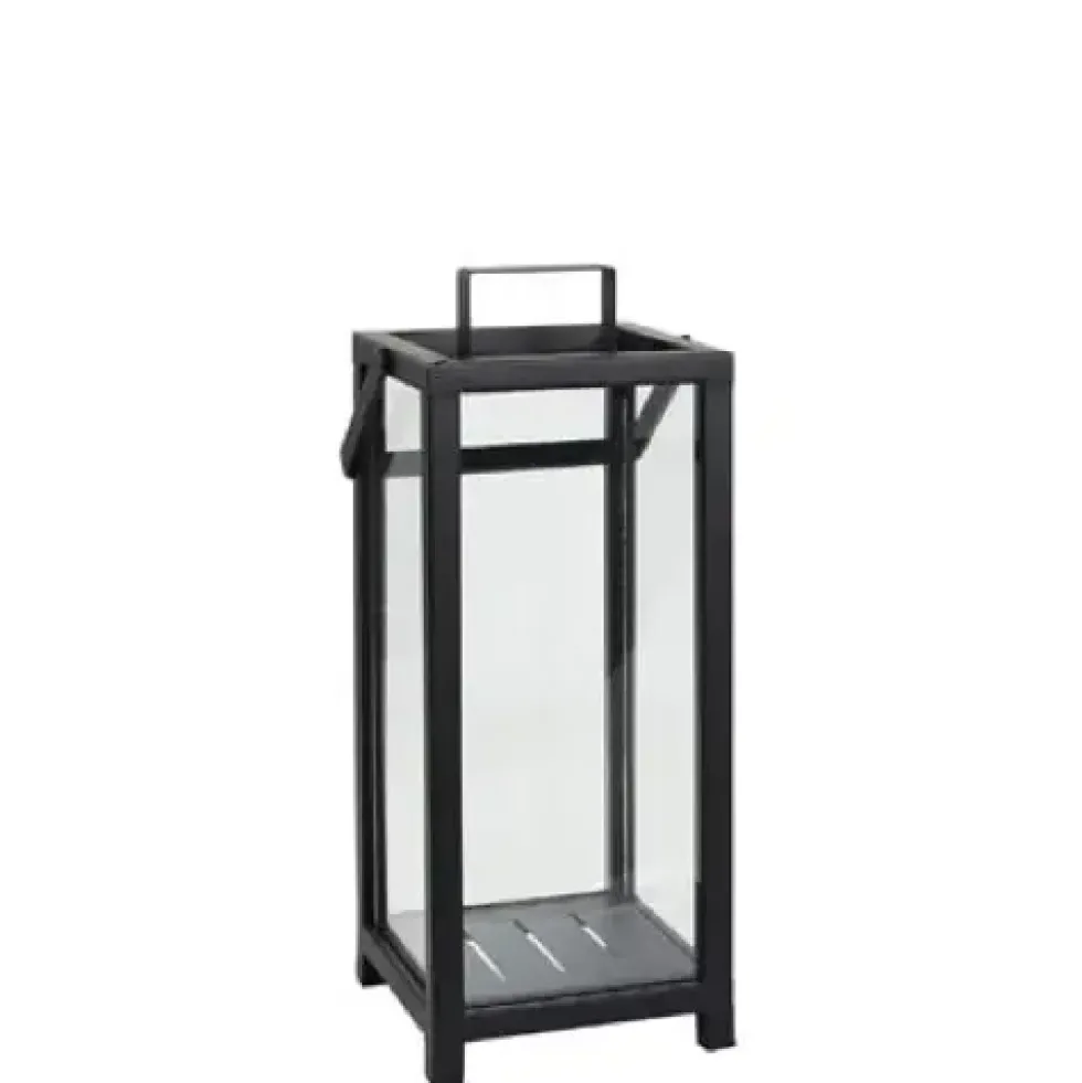 Laterne schwarz Hova Kaheku Höhe 39 cm